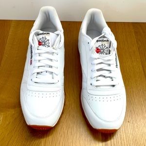 White Reebok Classics - women’s size 10